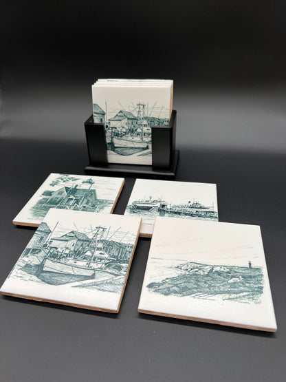 Porcelain Coaster Set