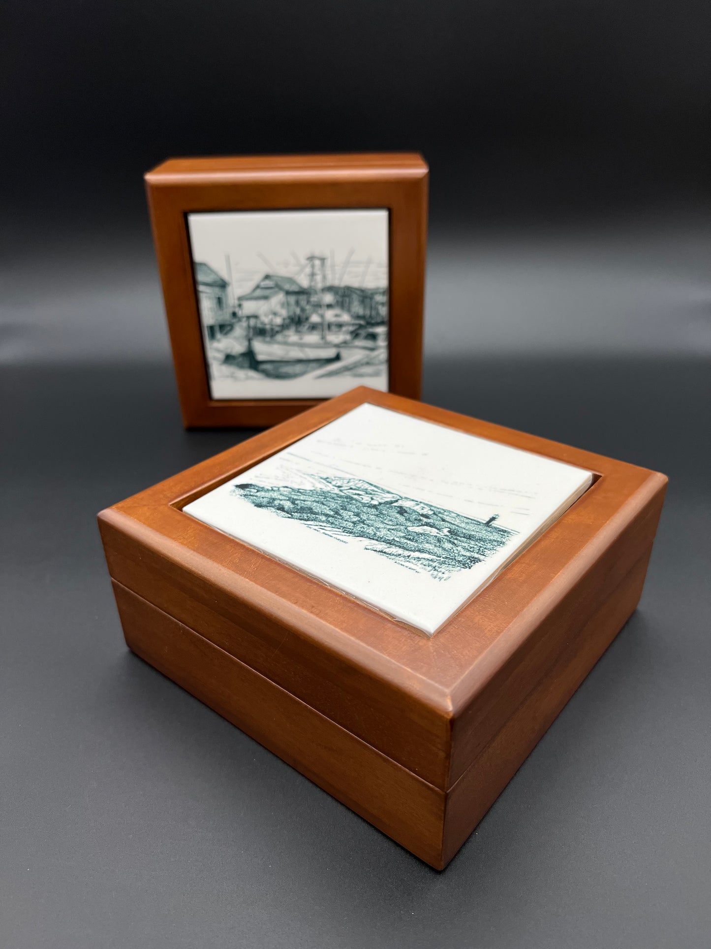 Porcelain Inlay Keepsake Box